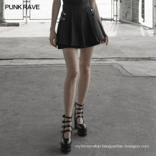 OPQ-506 punk rave front fork fake two pieces half skirt women summer mini skirts dropshipping